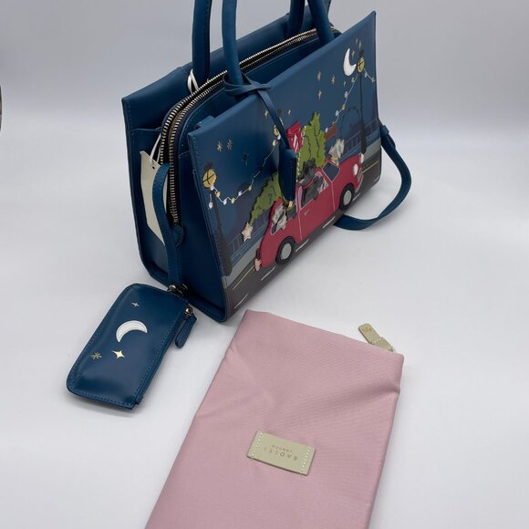 Radley London Driving Home For Christmas Medium Leather Satchel - Picture 14 of 16